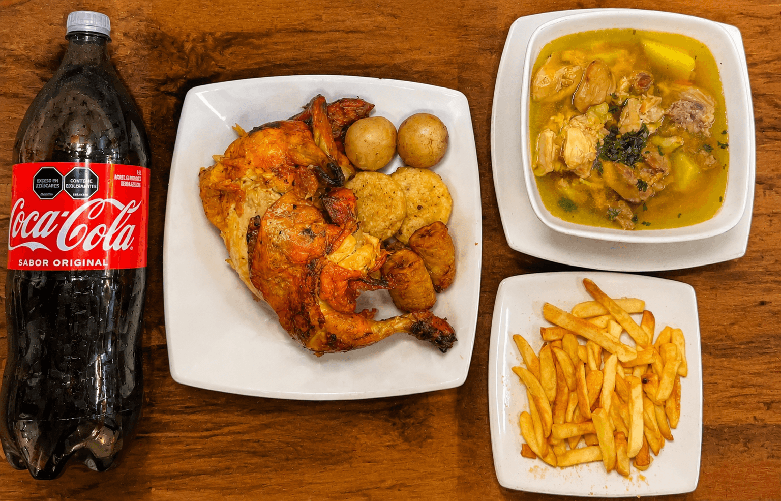 Combo Medio Pollo Asado + Gaseosa 1,5 L