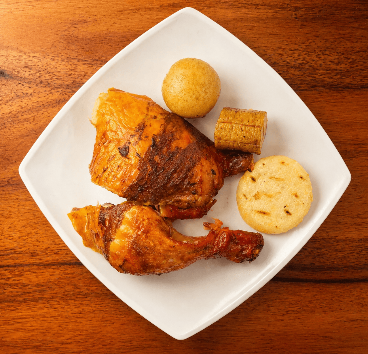Cuarto Pollo Asado Muslo con Contramuslo