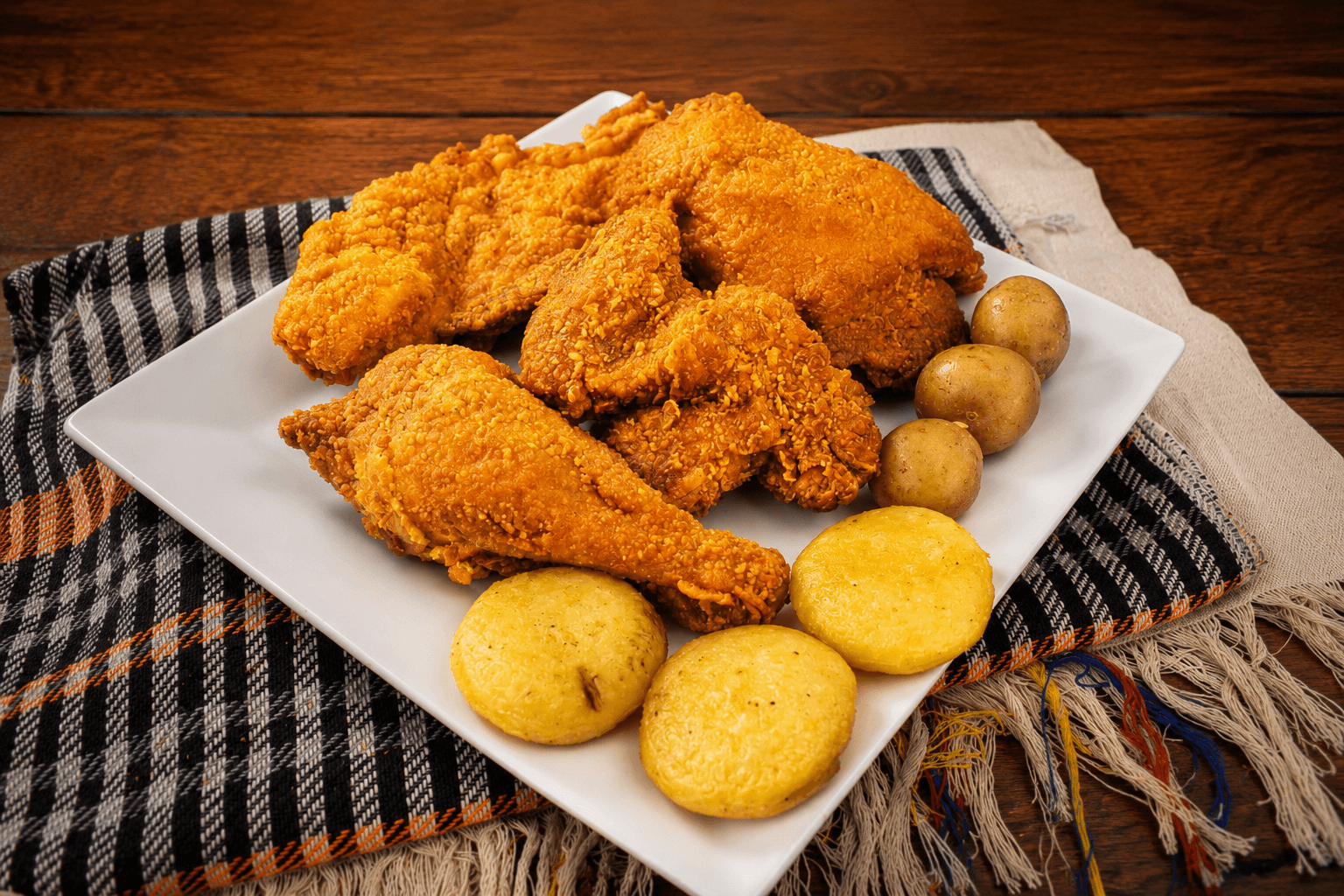 Medio Pollo Apanado